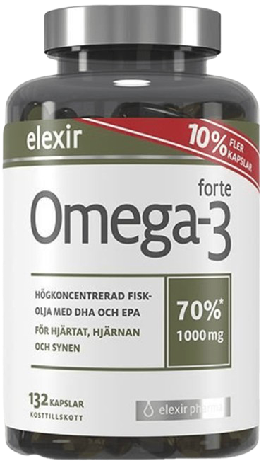 Elexir Omega-3 висока концентрація 1000 мг 132 капсул